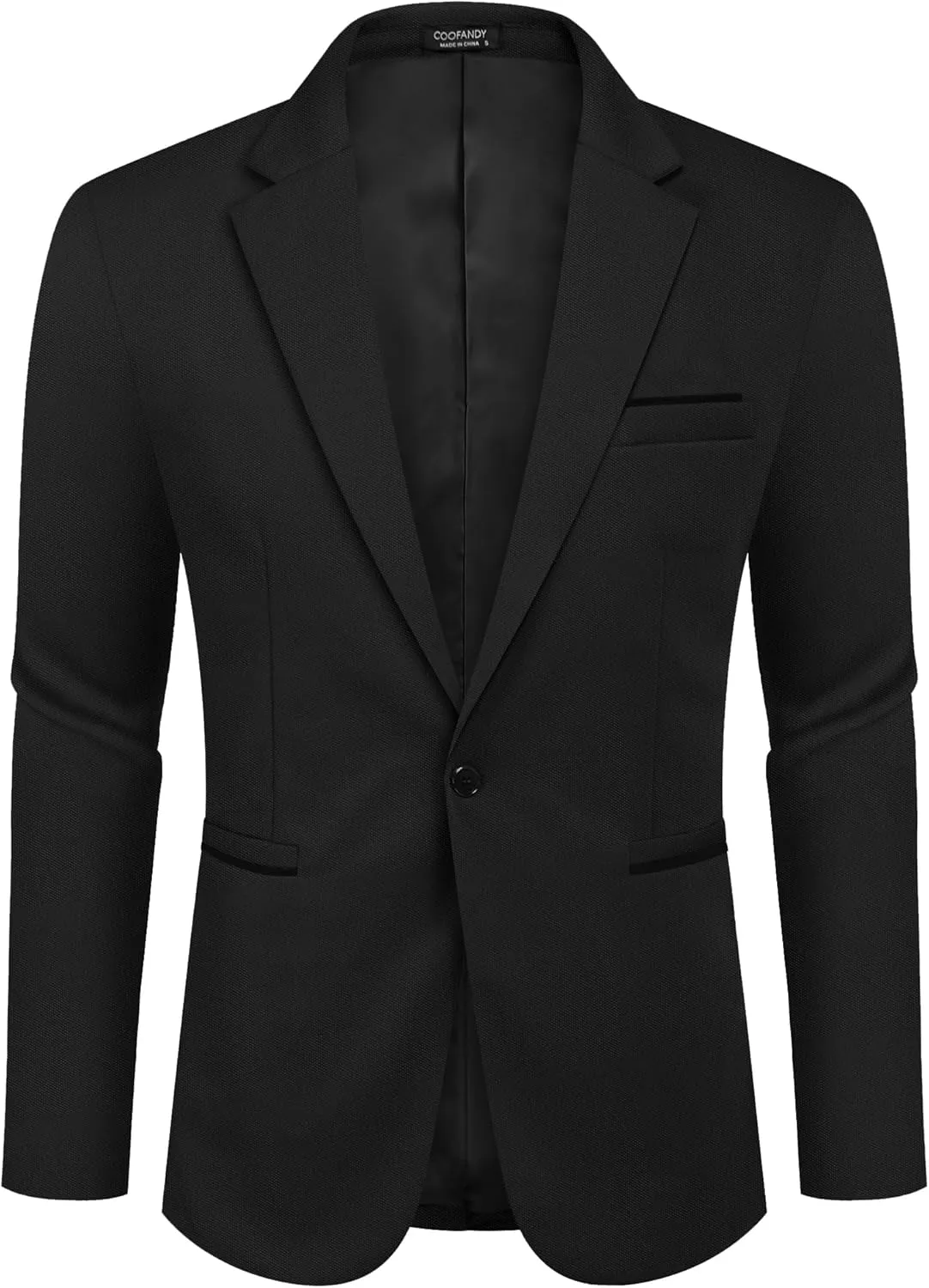 COOFANDY Men's Casual Blazer Jacket Slim Fit Sports Coat Business Suit Jackets One Button