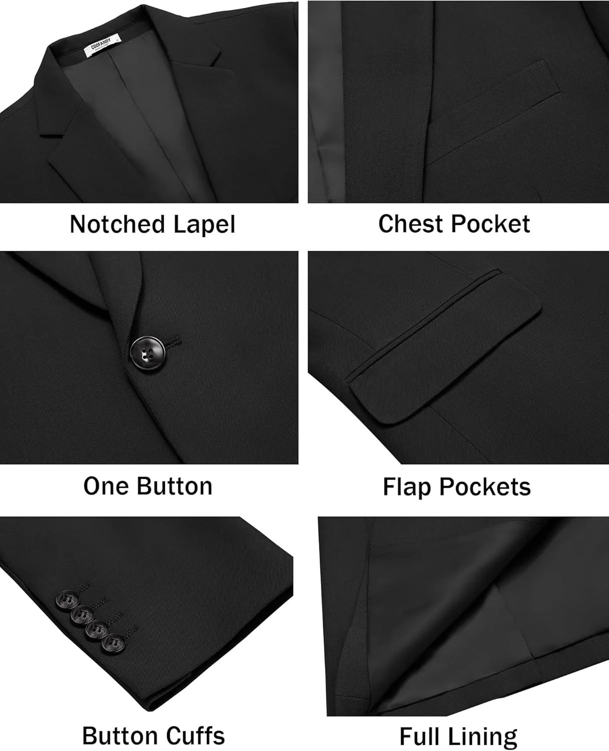 COOFANDY Men's Casual Blazer Regular Fit Lightweight Sport Coats One Button Suit Jacket Dress Blazer Jackets