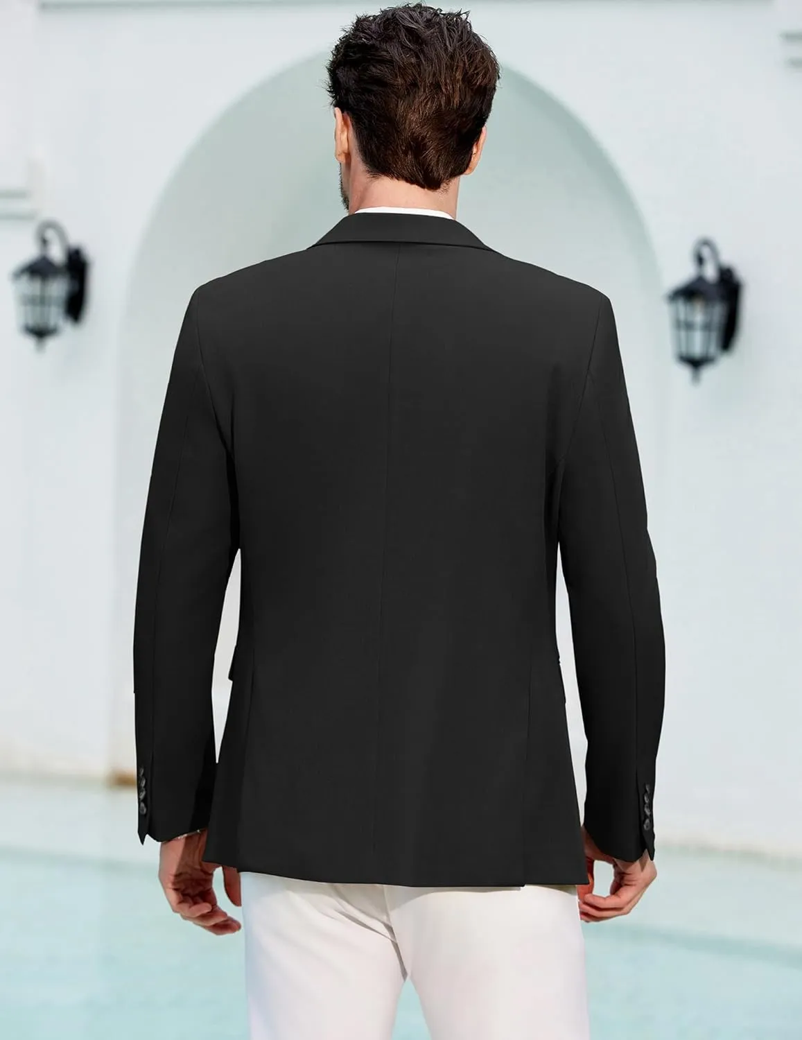 COOFANDY Men's Casual Blazer Regular Fit Lightweight Sport Coats One Button Suit Jacket Dress Blazer Jackets