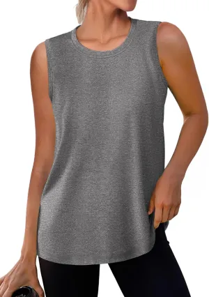 COOrun Women's Sleeveless Athletic Shirts Lightweight Sports Shirt Quick Dry Yoga Tank Tops Muscle Tank