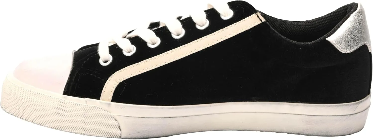 Corkys Footwear Hey Girl Womens Big Dipper Fashion Sneakers - Featuring a Star Patch on The Side with Stud Embellishments, Comfortable Insoles, and A Lace-up Design