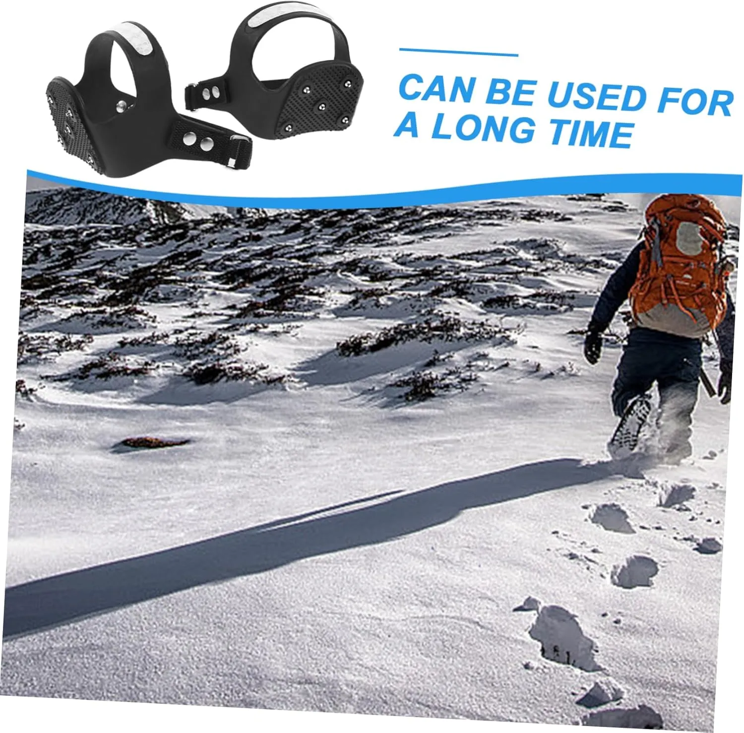 Crampons for Hiking Cleats for Ice and Snow Run Shoe Spikes Walk Traction Cleats Ice Cleat Spikes