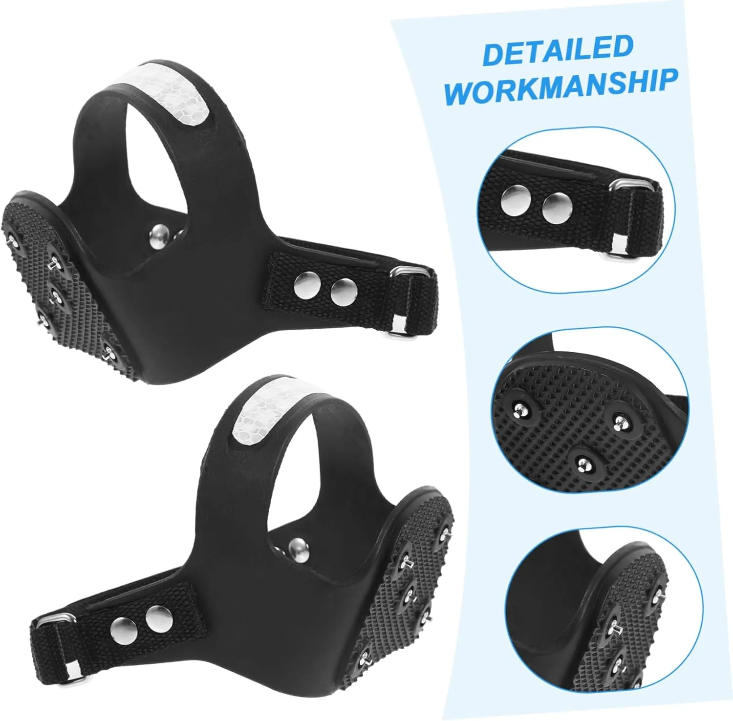 Crampons for Hiking Cleats for Ice and Snow Run Shoe Spikes Walk Traction Cleats Ice Cleat Spikes