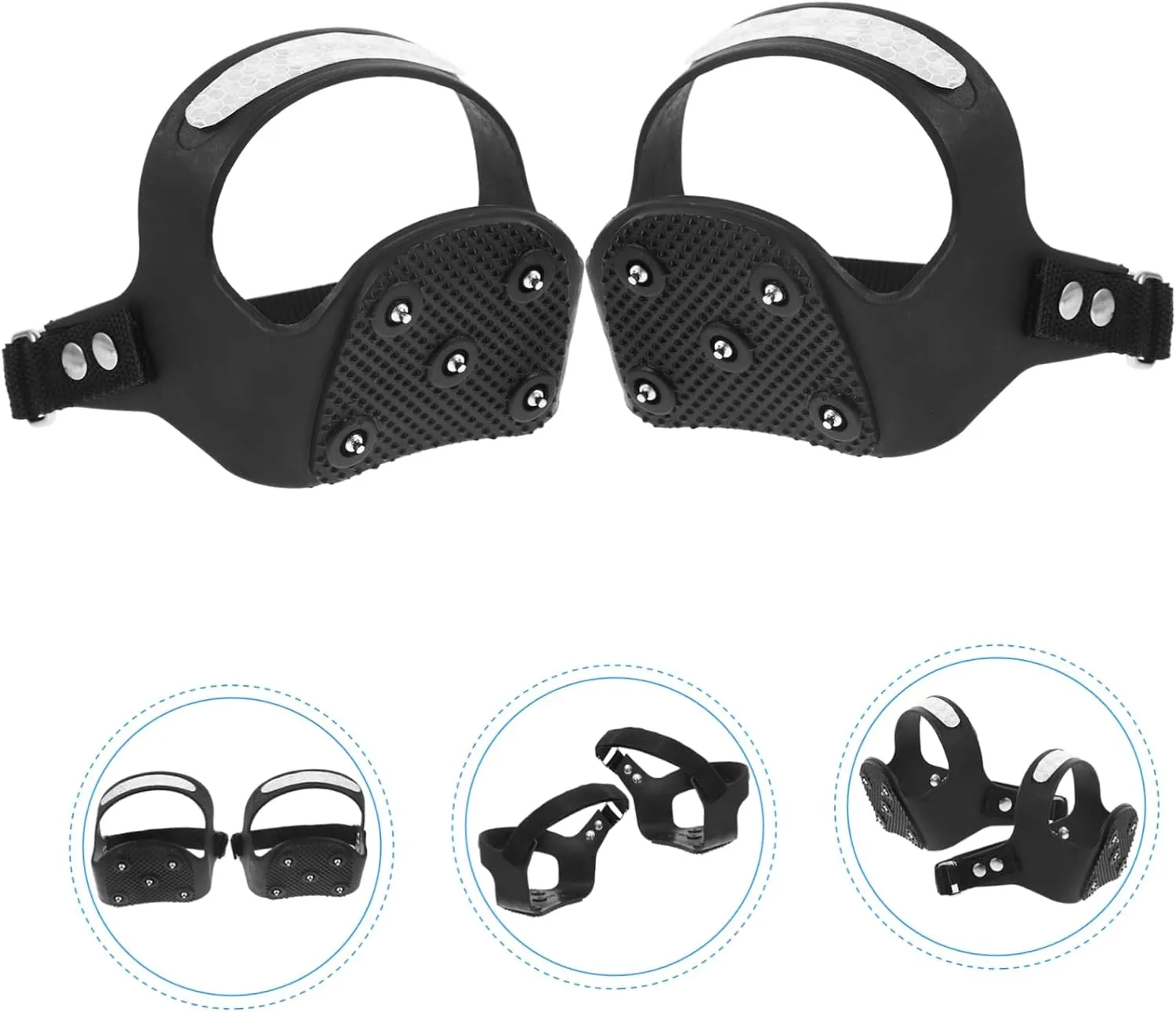 Crampons for Hiking Cleats for Ice and Snow Run Shoe Spikes Walk Traction Cleats Ice Cleat Spikes