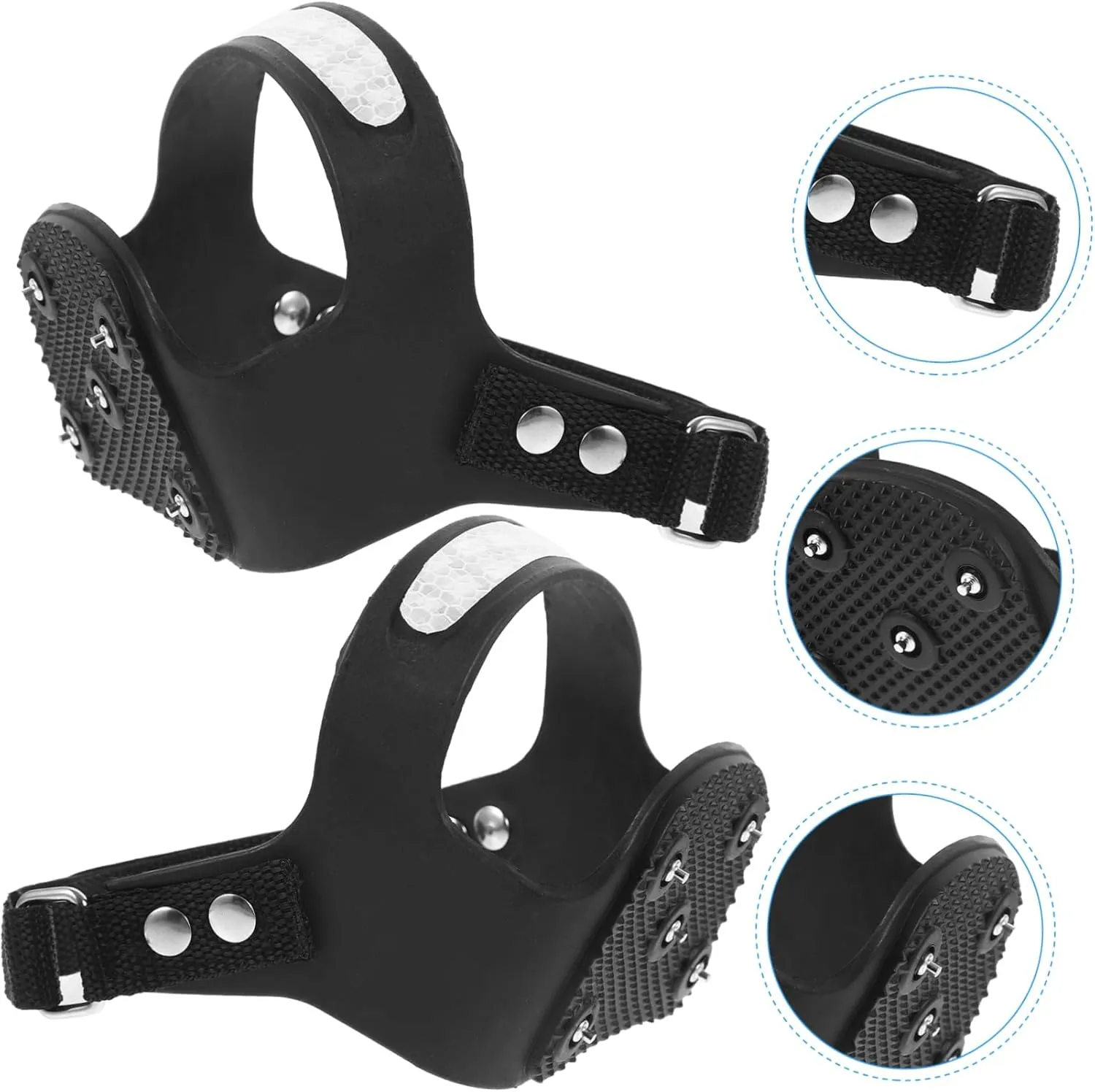 Crampons for Hiking Cleats for Ice and Snow Run Shoe Spikes Walk Traction Cleats Ice Cleat Spikes