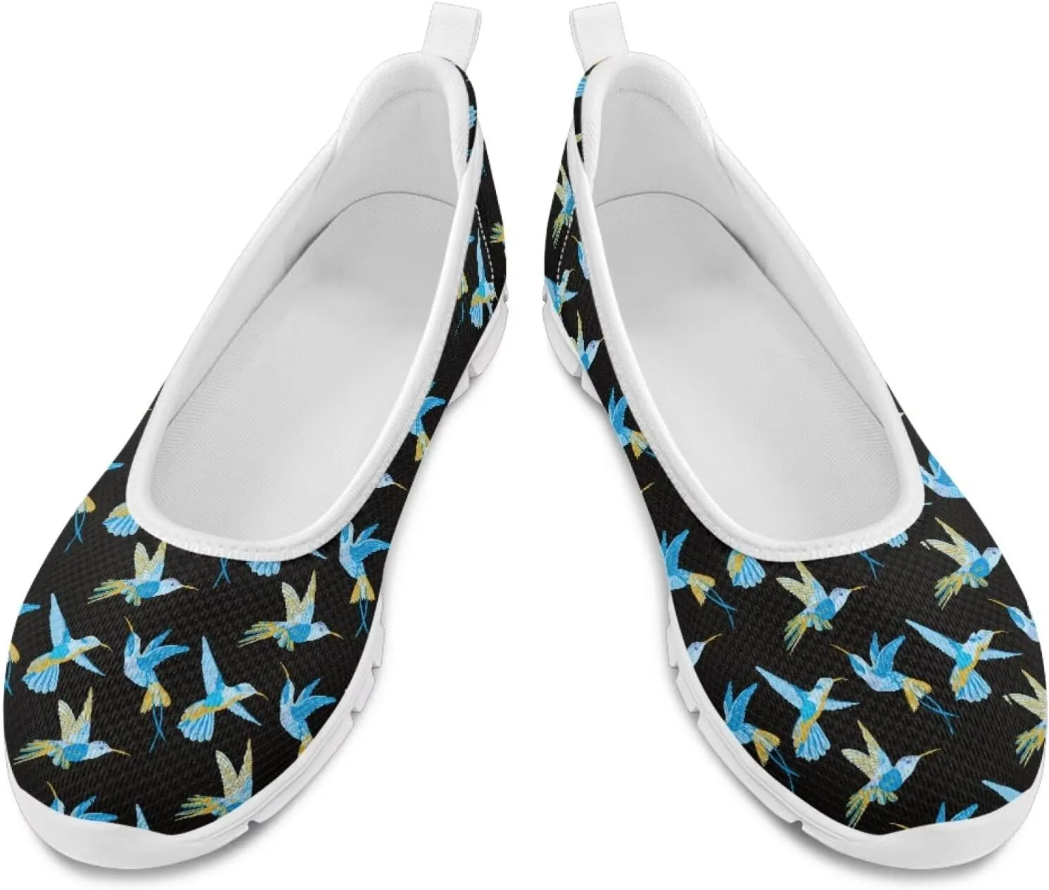 Creative Various Bird Prints Walking Shoes Women Dressy Slip On Ballet Flats Shoes Stylish Fit Comfort Casual Sneakers Daily Wear