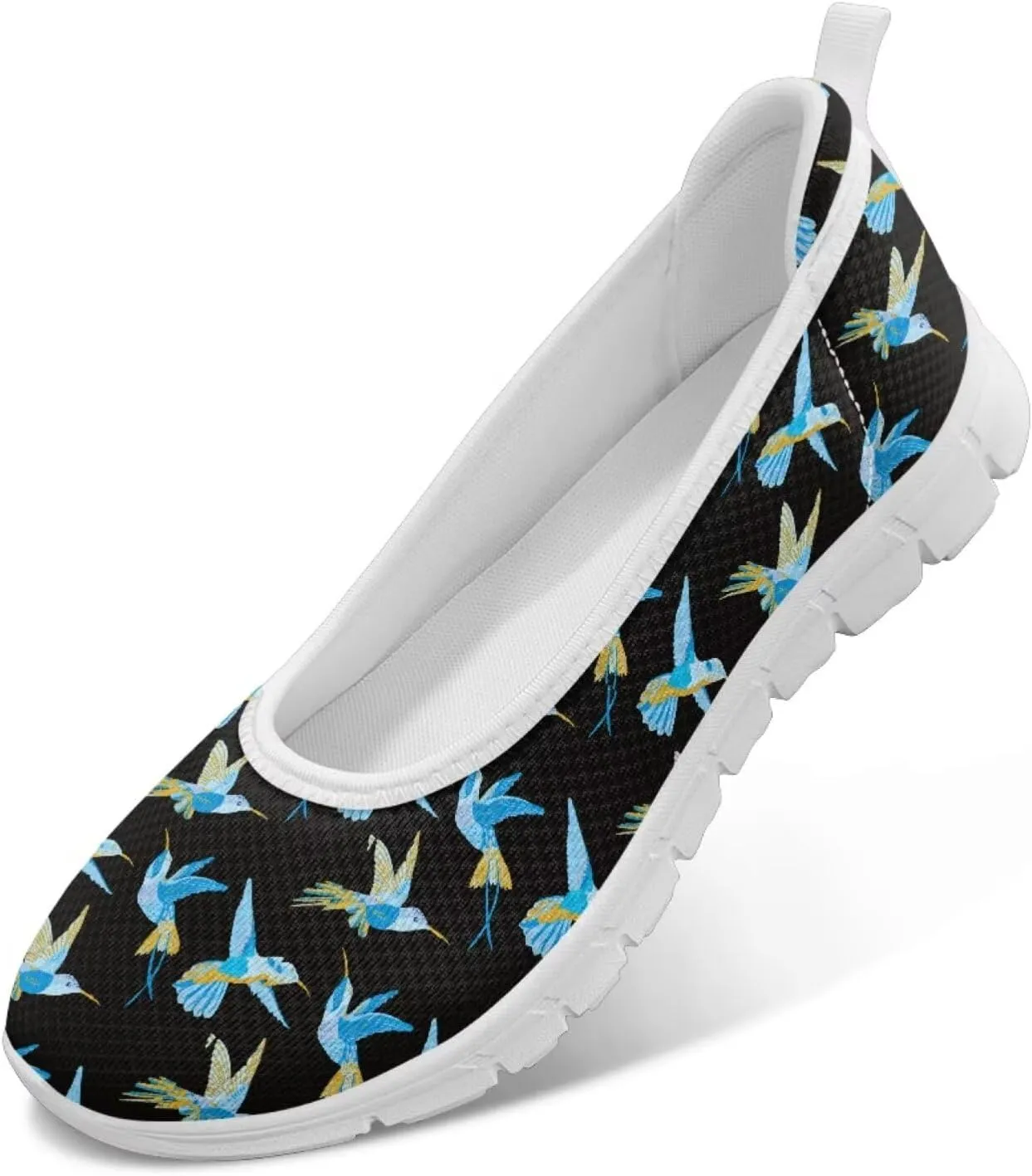 Creative Various Bird Prints Walking Shoes Women Dressy Slip On Ballet Flats Shoes Stylish Fit Comfort Casual Sneakers Daily Wear