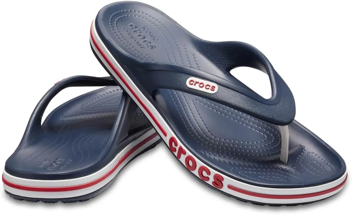 Crocs Men's and Women's Bayaband Flip Flop | Casual Flip Flops | Shower Shoes