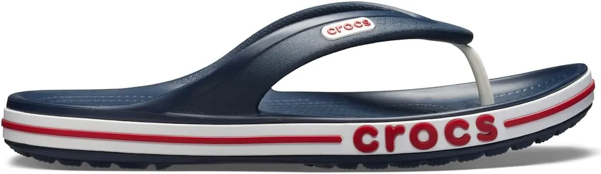 Crocs Men's and Women's Bayaband Flip Flop | Casual Flip Flops | Shower Shoes