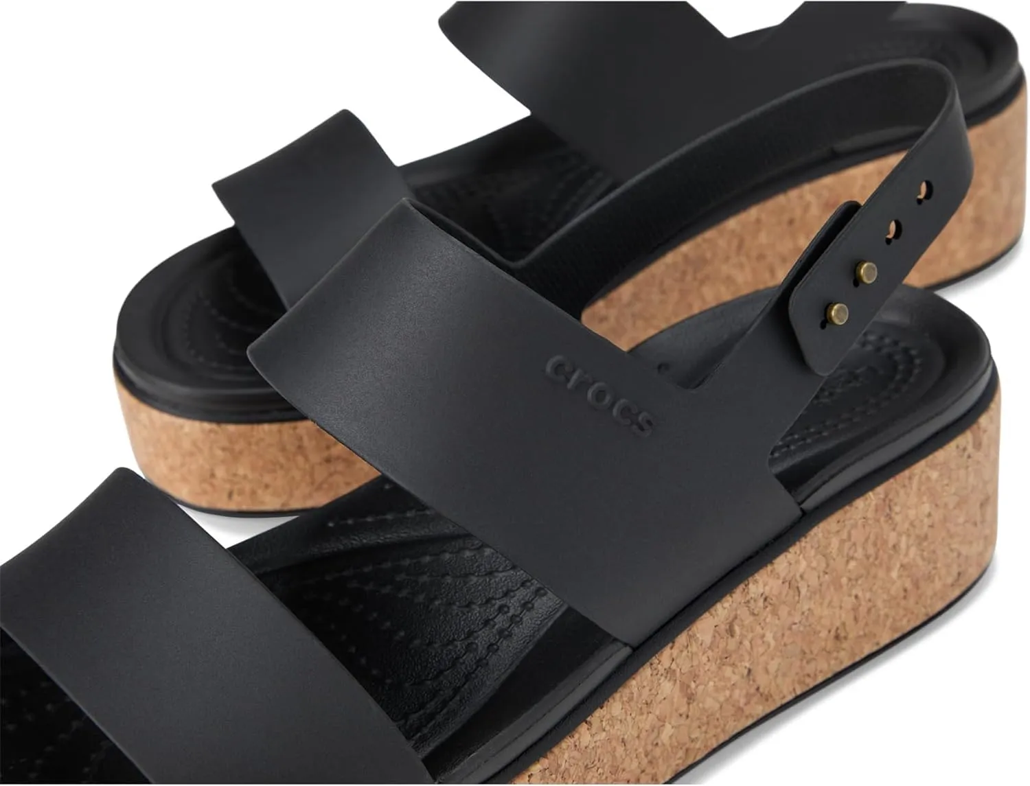 Crocs Women's Brooklyn Cork Low Wedge Sandal