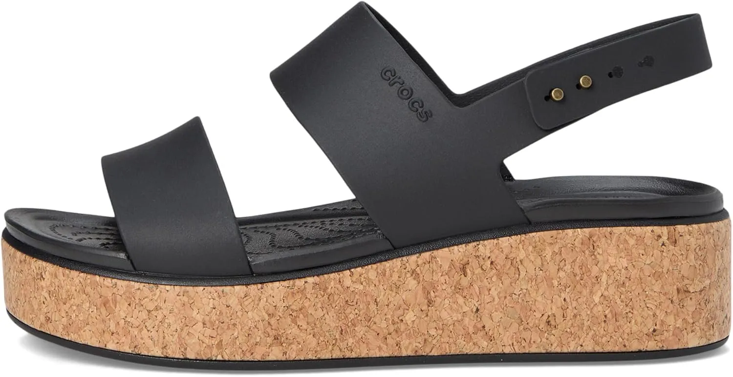Crocs Women's Brooklyn Cork Low Wedge Sandal
