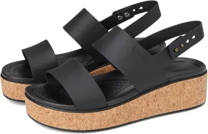 Crocs Women's Brooklyn Cork Low Wedge Sandal