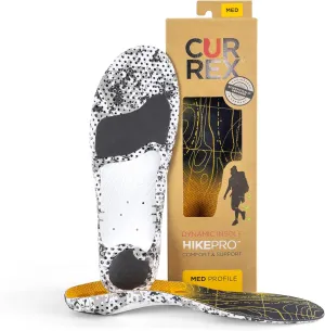 CURREX HikePro Insoles for Hiking Boots & Shoes – Shock Absorbing Inserts to Help Reduce Fatigue and Increase Performance – Anti-Slip Heel Surface forStability – for Men & Women – Medium Arch, Large