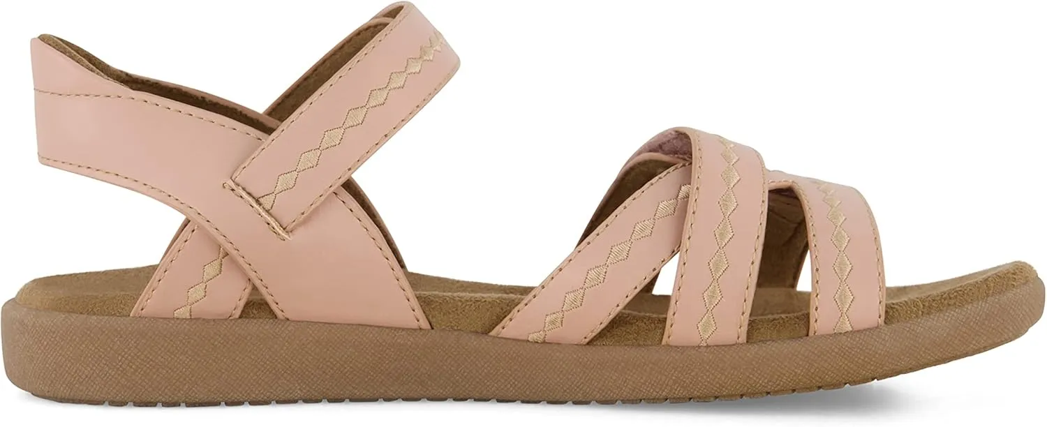 CUSHIONAIRE Women's Bartel Comfort Footbed Sandal with  Comfort