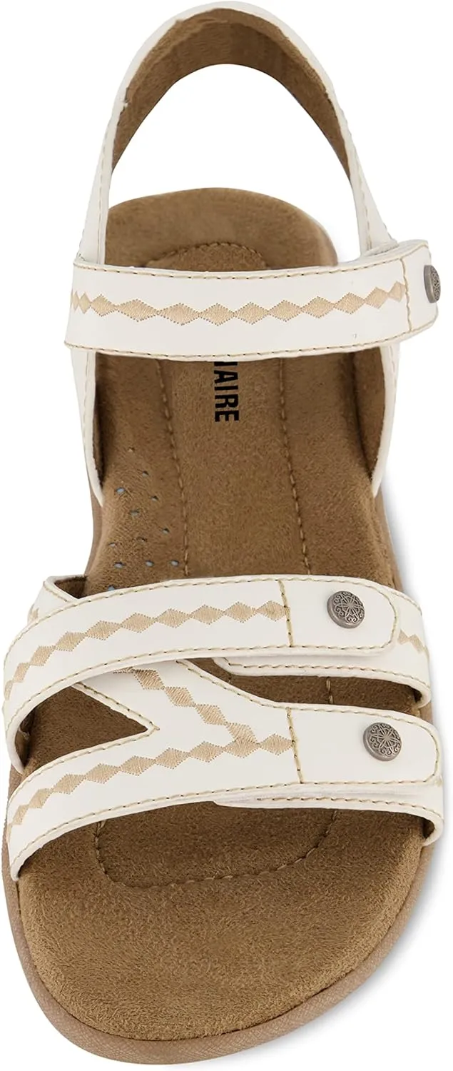CUSHIONAIRE Women's Bartel Comfort Footbed Sandal with  Comfort