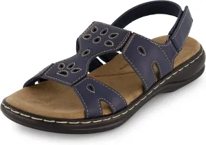 CUSHIONAIRE Women's Briar comfort sandal  Comfort Foam
