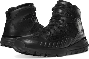 Danner FullBore 4.5” Waterproof Black Tactical Boots for Men - Full-Grain Leather & Mesh, with Shock-Absorbing Midsole & Slip-Resistant Outsole
