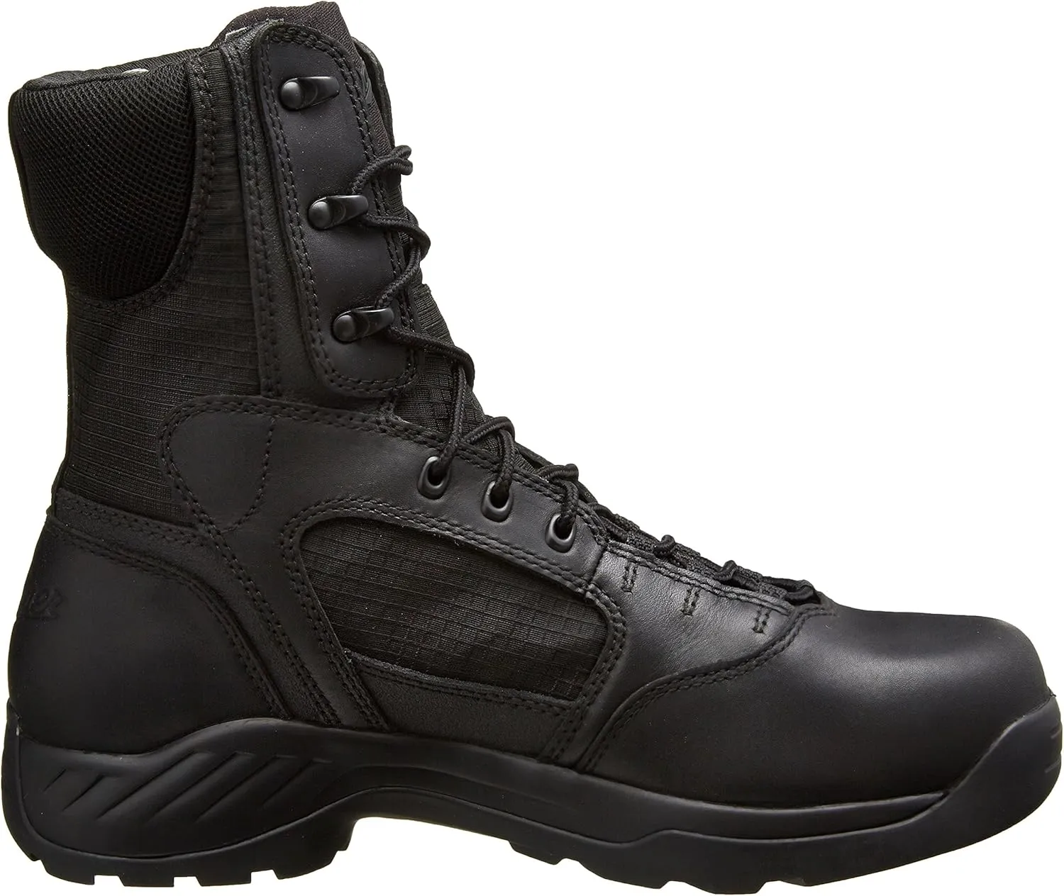 Danner Kinetic 8" Waterproof Tactical Boots for Men - Polishable Full-Grain Leather and Ripstop Nylon, Dual-Density Footbed & Slip-Resistant Outsole