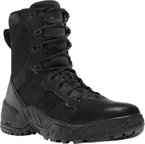 Danner Scorch 8" Side-Zip Tactical Boots for Men - Leather and Textile with Breathable Mesh Lining, Comfort Footbed, and Traction Outsole