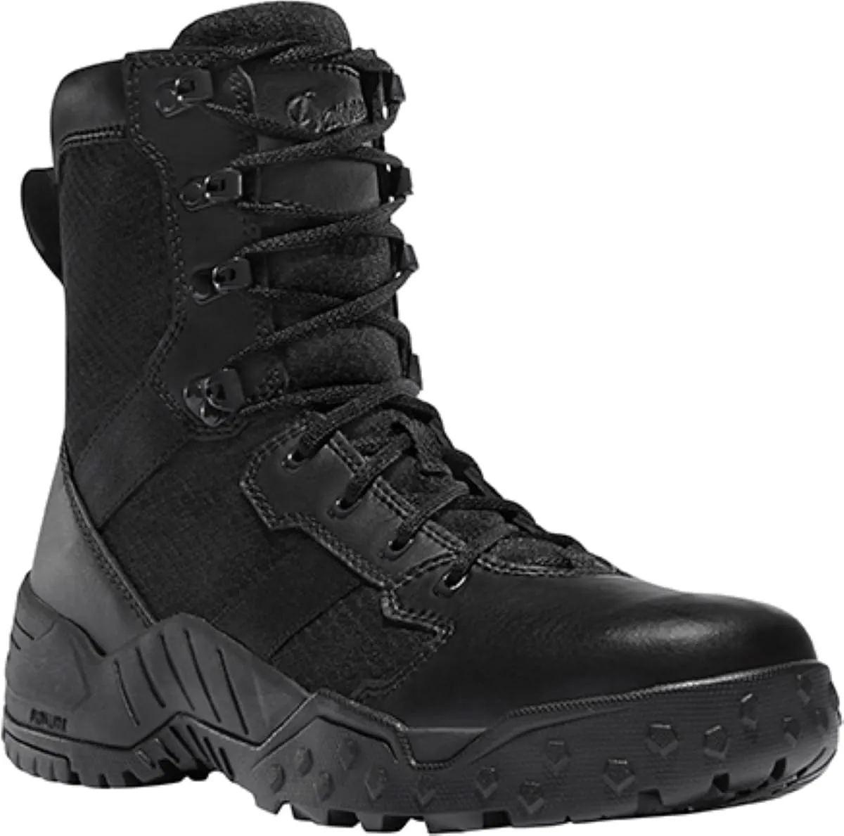 Danner Scorch 8" Side-Zip Tactical Boots for Men - Leather and Textile with Breathable Mesh Lining, Comfort Footbed, and Traction Outsole