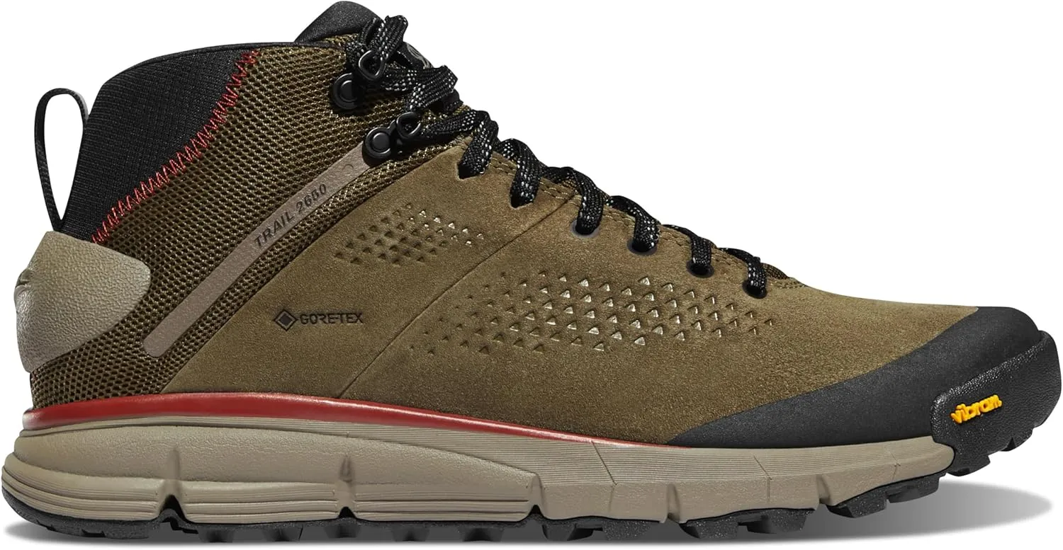 Danner Trail 2650 Gore-Tex Mid 4" Waterproof Hiking Shoes for Men - Suede and Textile Upper with Comfort Footbed, EXO Heel System & Traction Outsole