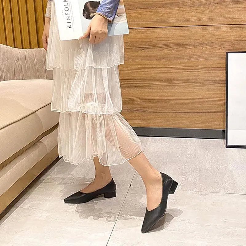 Dear Time Ballerina Flats Shoes for Women Pointy Toe Soft Basic Slip On Flat Shoes