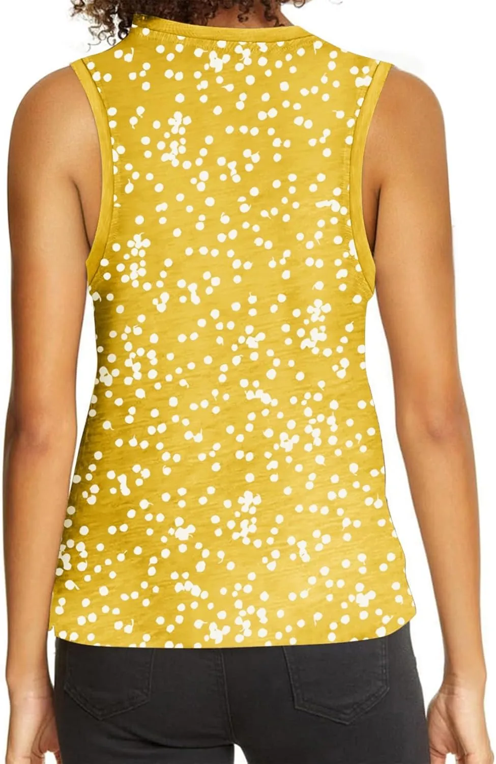 Dokotoo Womens Leopard Print Tank Tops Crewneck Sleeveless Summer Casual T-Shirts Blouses