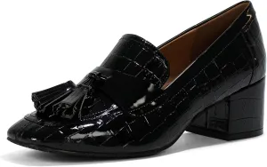 Donald Pliner Women's Kressida Dress Loafers, 2" Block Heels for Women, Slip-On Heels for Women