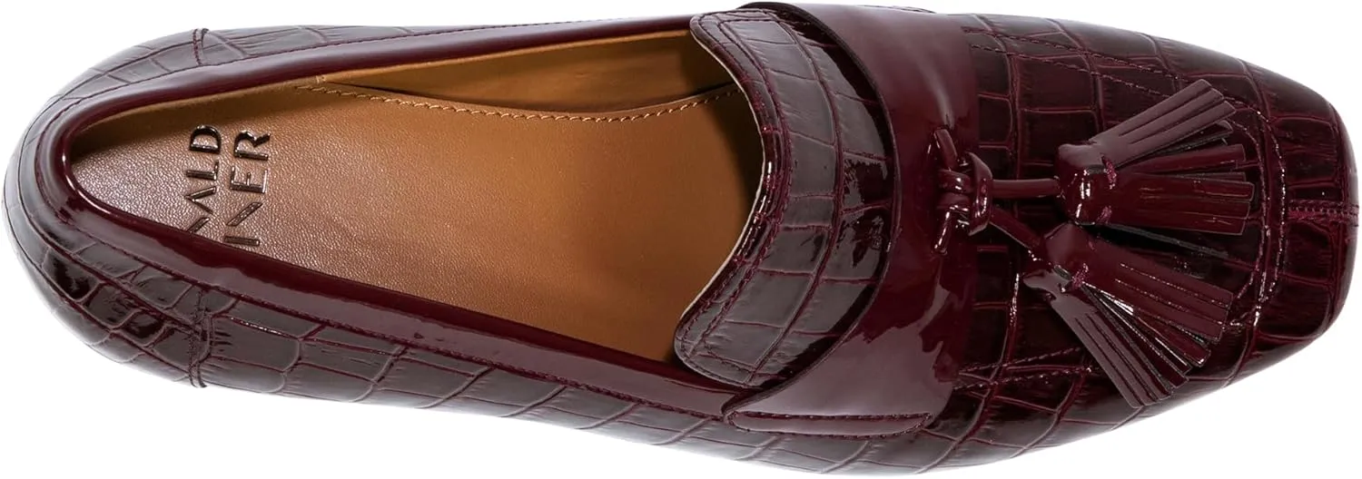 Donald Pliner Women's Kressida Dress Loafers, 2" Block Heels for Women, Slip-On Heels for Women