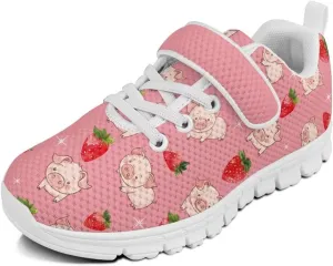 Doojoayie Slip On Shoes for Girls Tennis Shoes Wide Width Sneakers White Sole