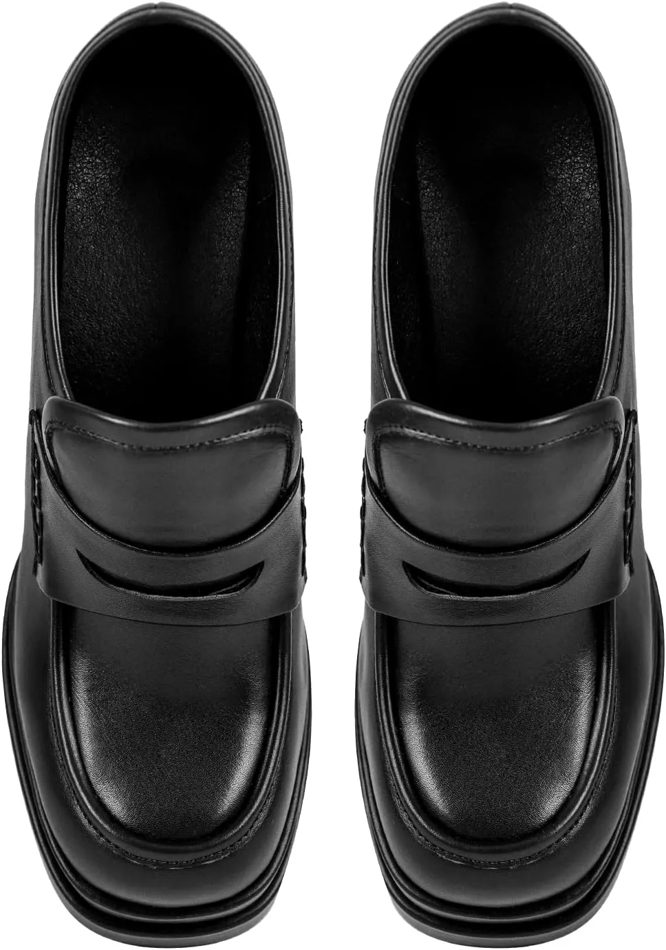 Double Platforms Chunky High Heel Loafers Pumps