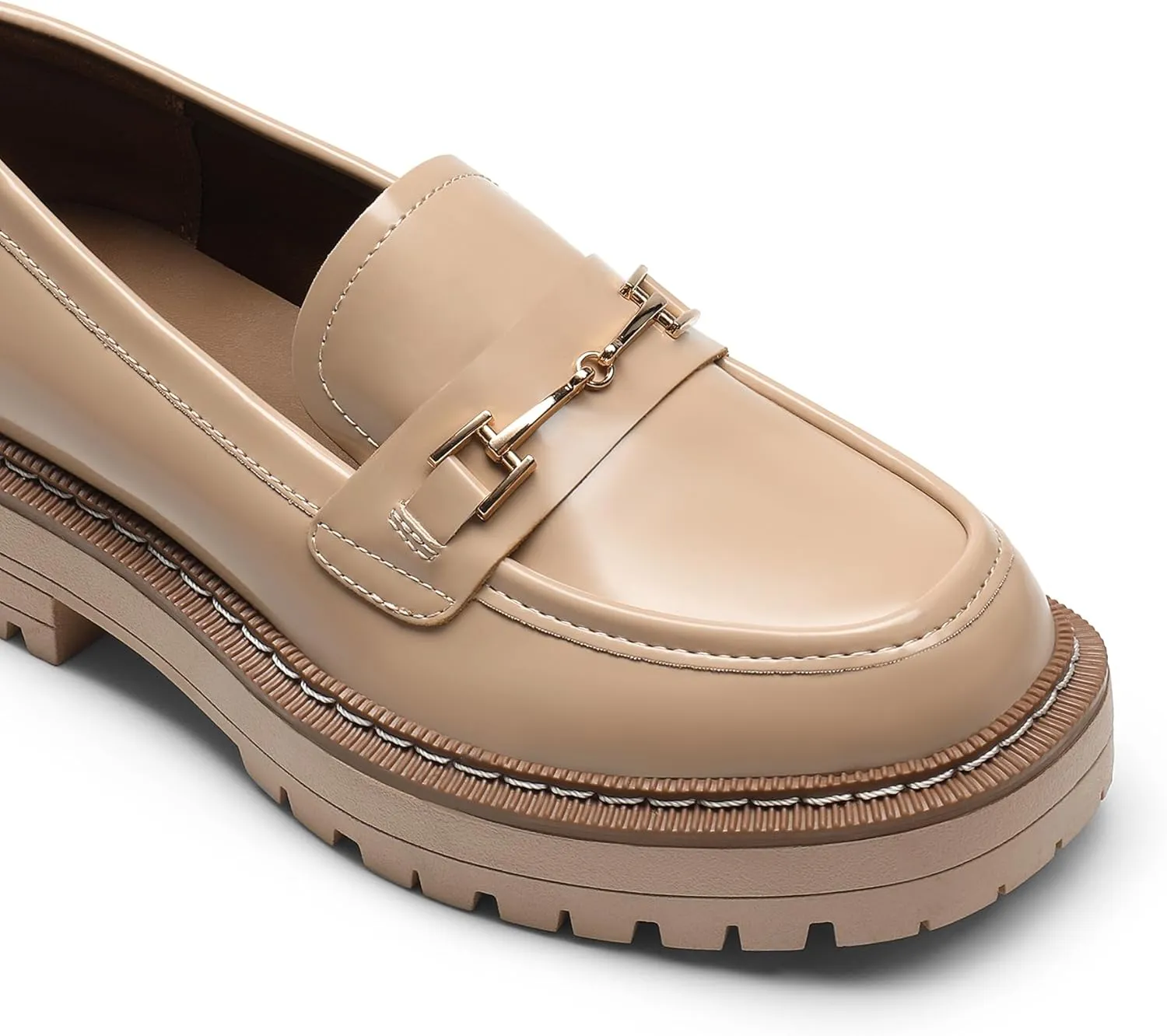 DREAM PAIRS Loafers for Women Platform Chunky Heel Slip On Loafers Business Office Casual Dressy Loafer Shoes