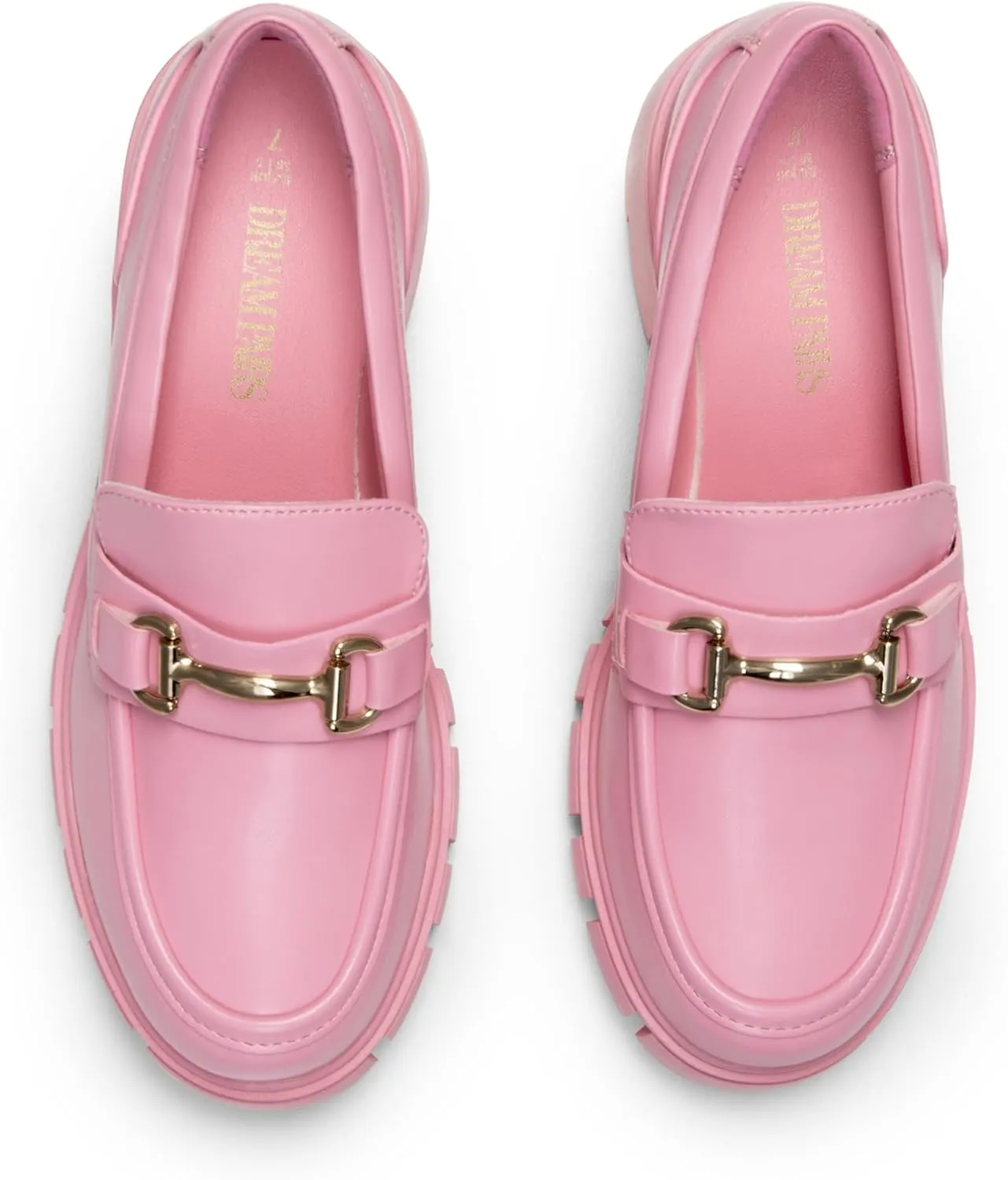 DREAM PAIRS Loafers for Women Platform Chunky Loafers Slip On Casual Shoes