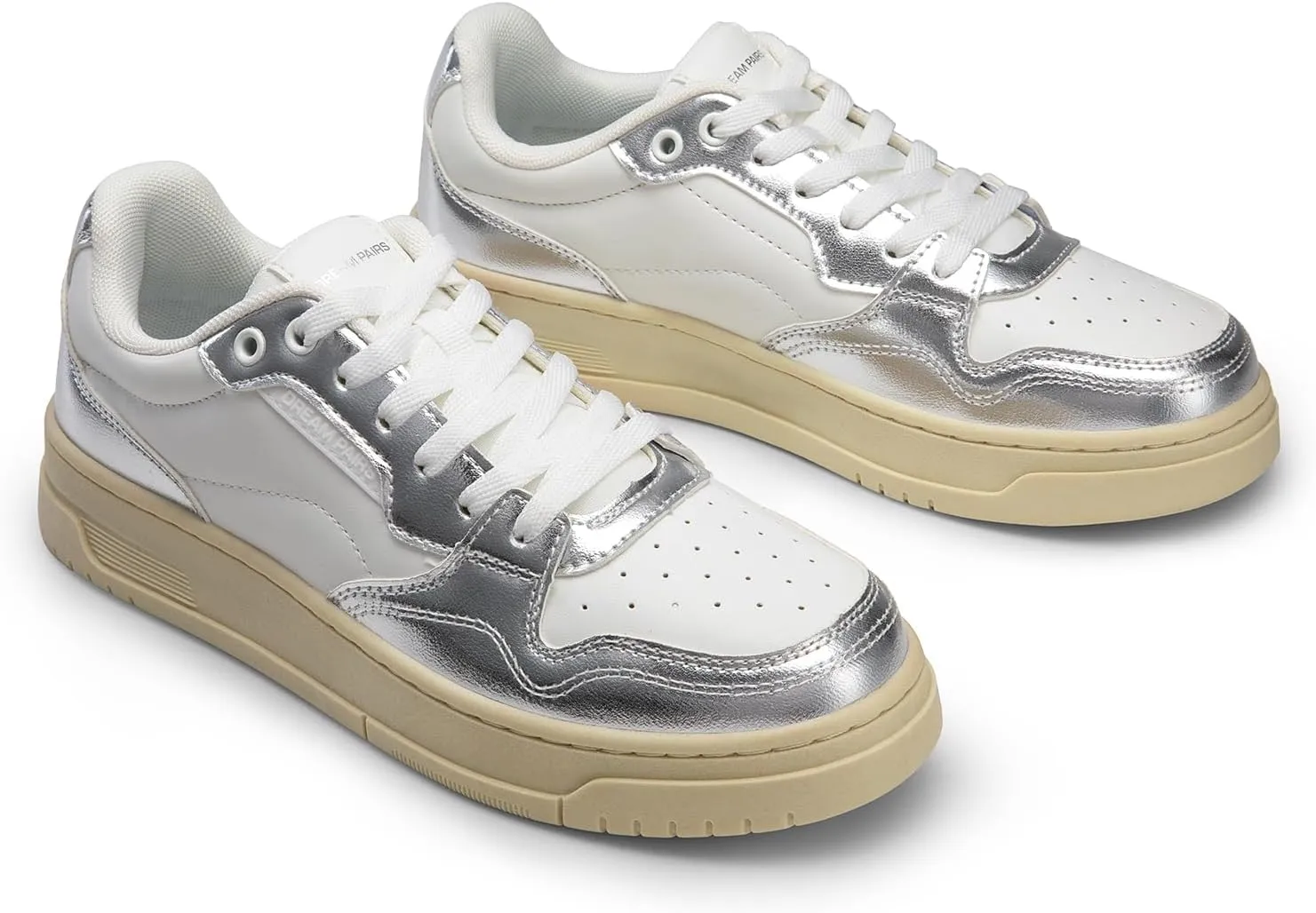 DREAM PAIRS Women's Fashion Walking Skateboard Court Sneakers Comfortable Low-Top Lace-Up Non-Slip Retro Vintage Casual Classic Athletic Shoes