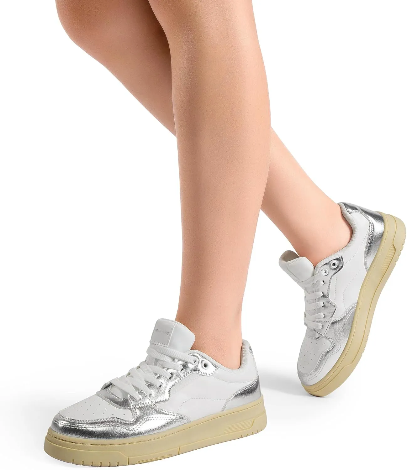 DREAM PAIRS Women's Fashion Walking Skateboard Court Sneakers Comfortable Low-Top Lace-Up Non-Slip Retro Vintage Casual Classic Athletic Shoes
