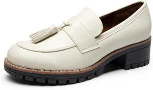 DREAM PAIRS Womens Loafers, Slip On Platform Chunky Penny Heeled Loafers for Women Dressy and Work, Business Casual Shoes for Women