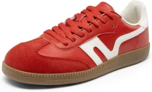 DREAM PAIRS Women's Tennis Sneakers Walking Nia Flat Low-Top Casual Lace-Up Comfortable Fashion Sneakers Shoes.