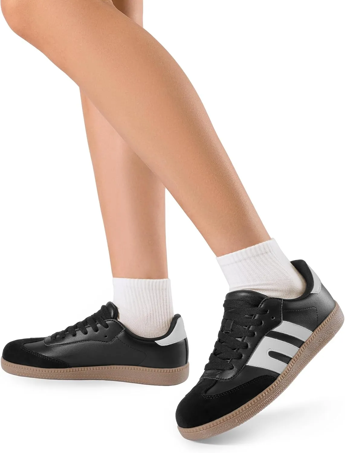 DREAM PAIRS Women's Tennis Sneakers Walking Nia Flat Low-Top Casual Lace-Up Comfortable Fashion Sneakers Shoes.