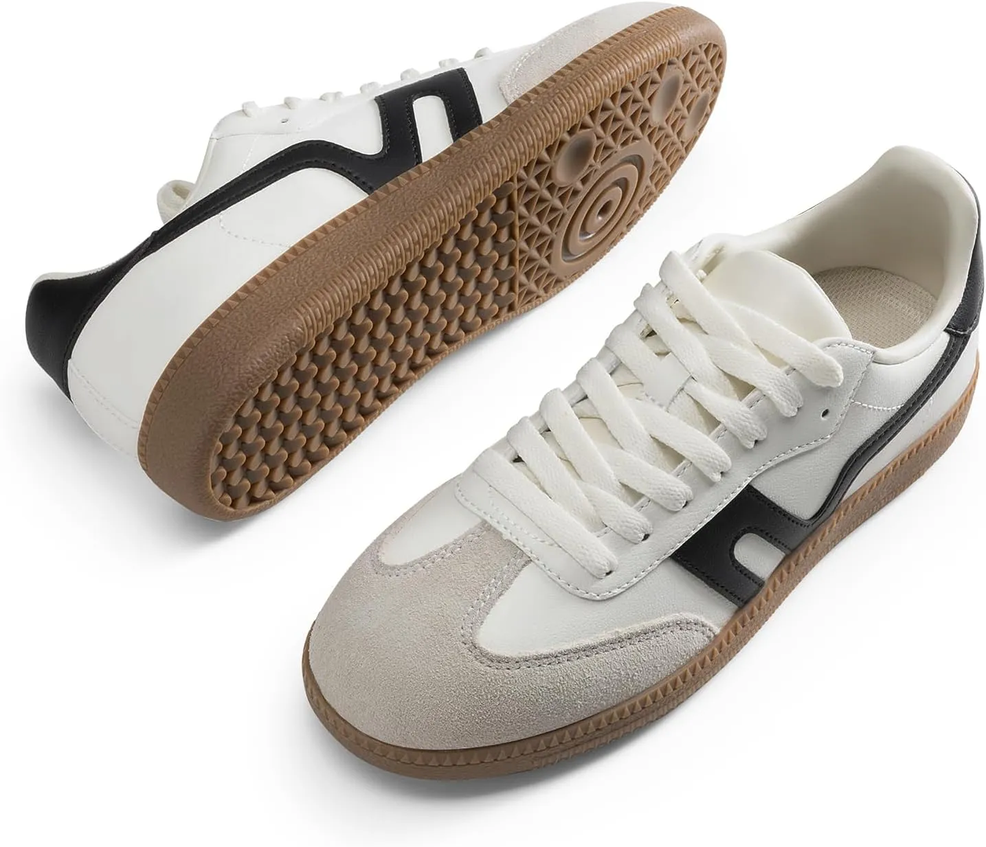 DREAM PAIRS Women's Tennis Sneakers Walking Nia Flat Low-Top Casual Lace-Up Comfortable Fashion Sneakers Shoes.