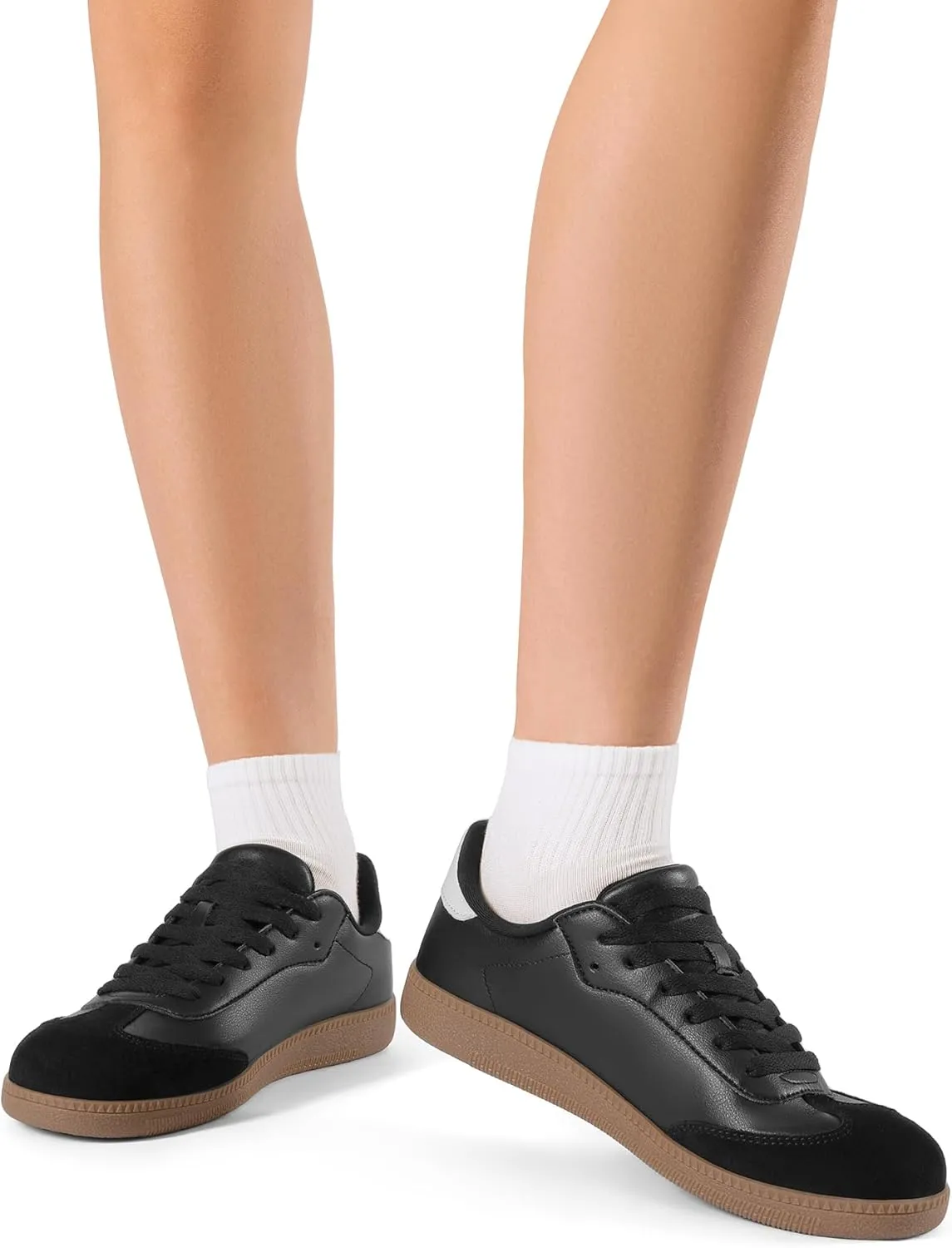 DREAM PAIRS Women's Tennis Sneakers Walking Nia Flat Low-Top Casual Lace-Up Comfortable Fashion Sneakers Shoes.
