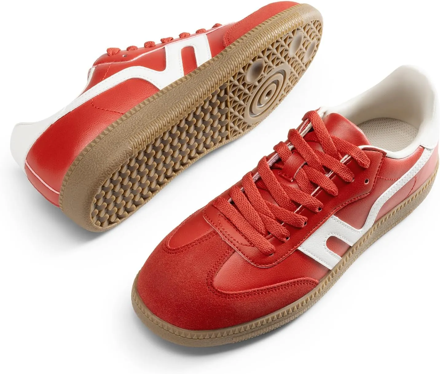 DREAM PAIRS Women's Tennis Sneakers Walking Nia Flat Low-Top Casual Lace-Up Comfortable Fashion Sneakers Shoes.