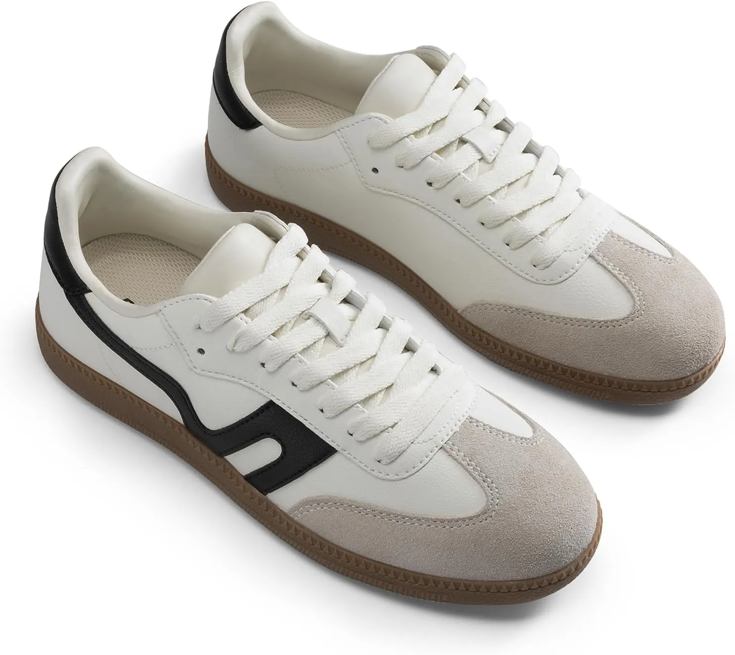 DREAM PAIRS Women's Tennis Sneakers Walking Nia Flat Low-Top Casual Lace-Up Comfortable Fashion Sneakers Shoes.