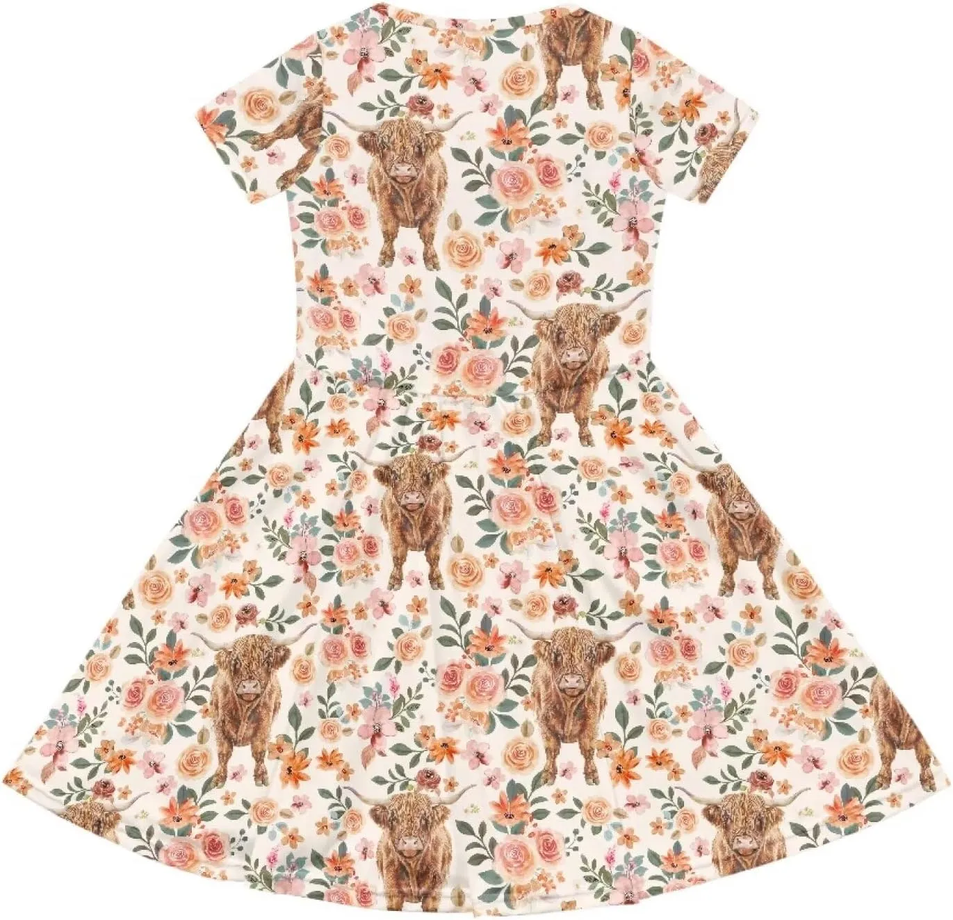 Dresses for Girls 2-14 Kids Summer Beach Dresses Casual Skater Dress Holiday Party Midi A-Line