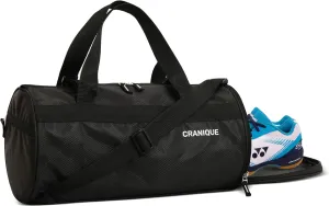 Duffle Gym Bag with Shoe Compartment Shoulder Strap for Men & Women | Gym Duffel Bag | Sports Bag | Kit Bag, Black, Gym Bags