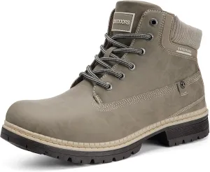 Eagsouni Mens Womens Snow Boots Warm Fur Lined Ankle Booties Hiking Trekking Trail Climbing Shoes Lace Up Anti-Slip Waterproof Working Outdoor Backpacking Boots