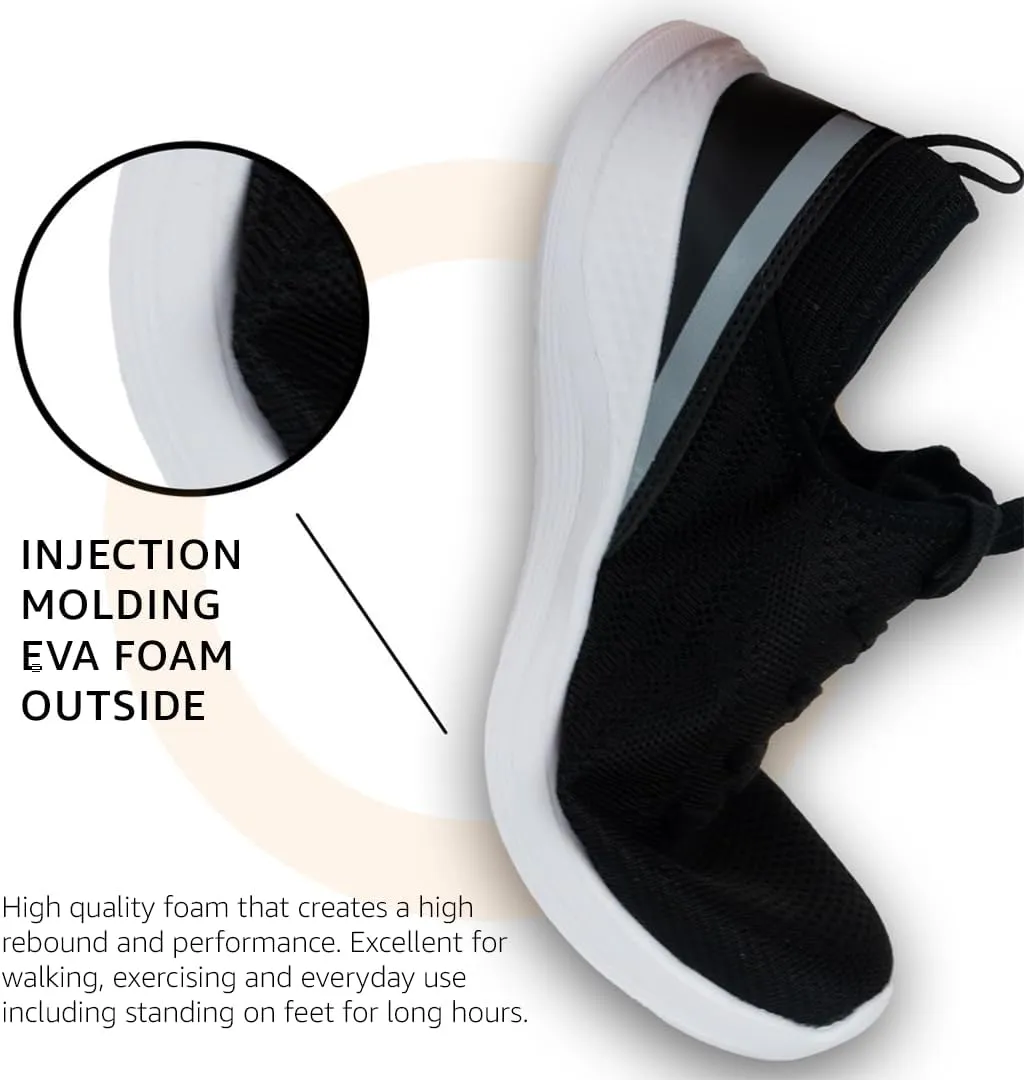 ELITE Women’s Shoes | Black, Grey, or White Sneakers for Women | Fits Comfortably | Great for Standing, Walking, The Gym, and Exercising | Lightweight and Breathable