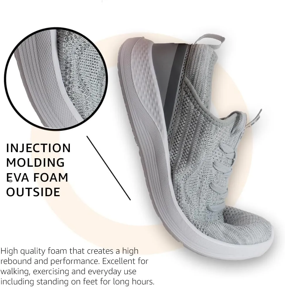 ELITE Women’s Shoes | Black, Grey, or White Sneakers for Women | Fits Comfortably | Great for Standing, Walking, The Gym, and Exercising | Lightweight and Breathable