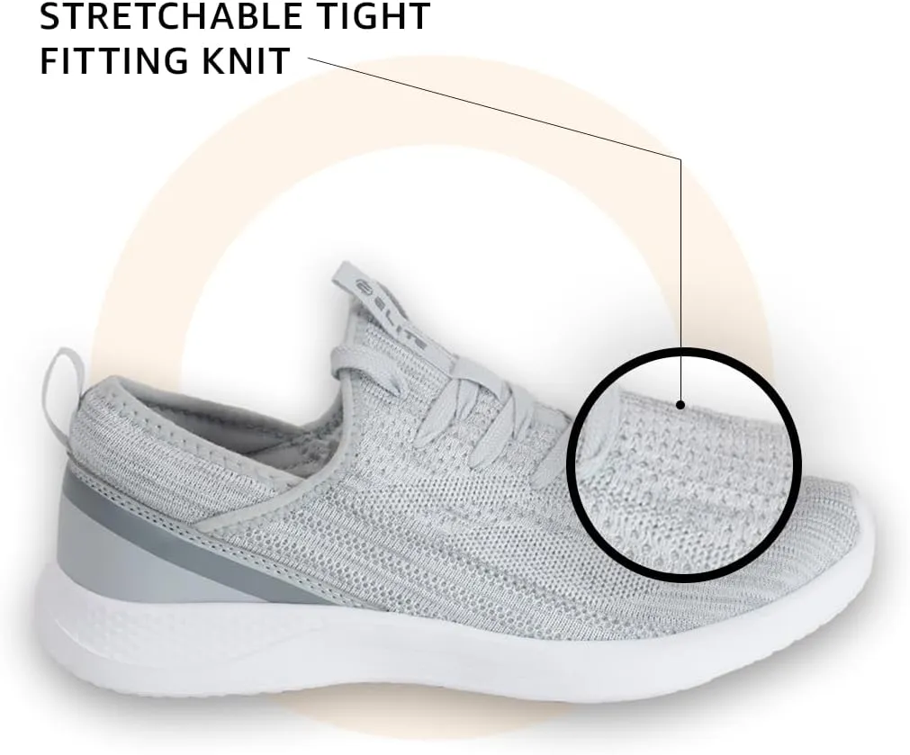 ELITE Women’s Shoes | Black, Grey, or White Sneakers for Women | Fits Comfortably | Great for Standing, Walking, The Gym, and Exercising | Lightweight and Breathable