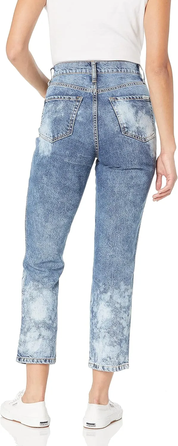 Ella Moss Women's High Waist Straight Leg Ankle Jean