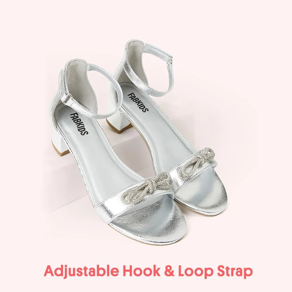 FabKids Girls Braided Open Toe Ankle Strap Flat Lightly Padded Sandals Summer Holiday Party Dress Shoes for Toddler Little Kid Big Kid